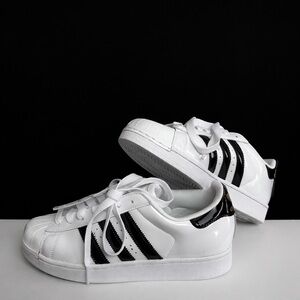 Adidas Superstar II White with Black Stripes